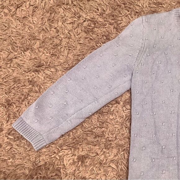 Croft and Barrow Pastel Purple Polka Dot Preppy 3/4 Sleeve Sweater Size Small - Picture 3 of 12